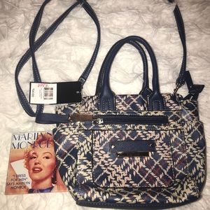 Ellen Tracy Plaid LuAnn Mini Satchel Micro Tote